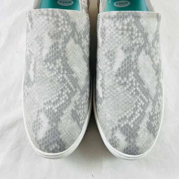 Dr Scholls Loafer Shoes Memory Foam Be You Gray Faux Suede Slip-on Women’s 10 M - Picture 3 of 13